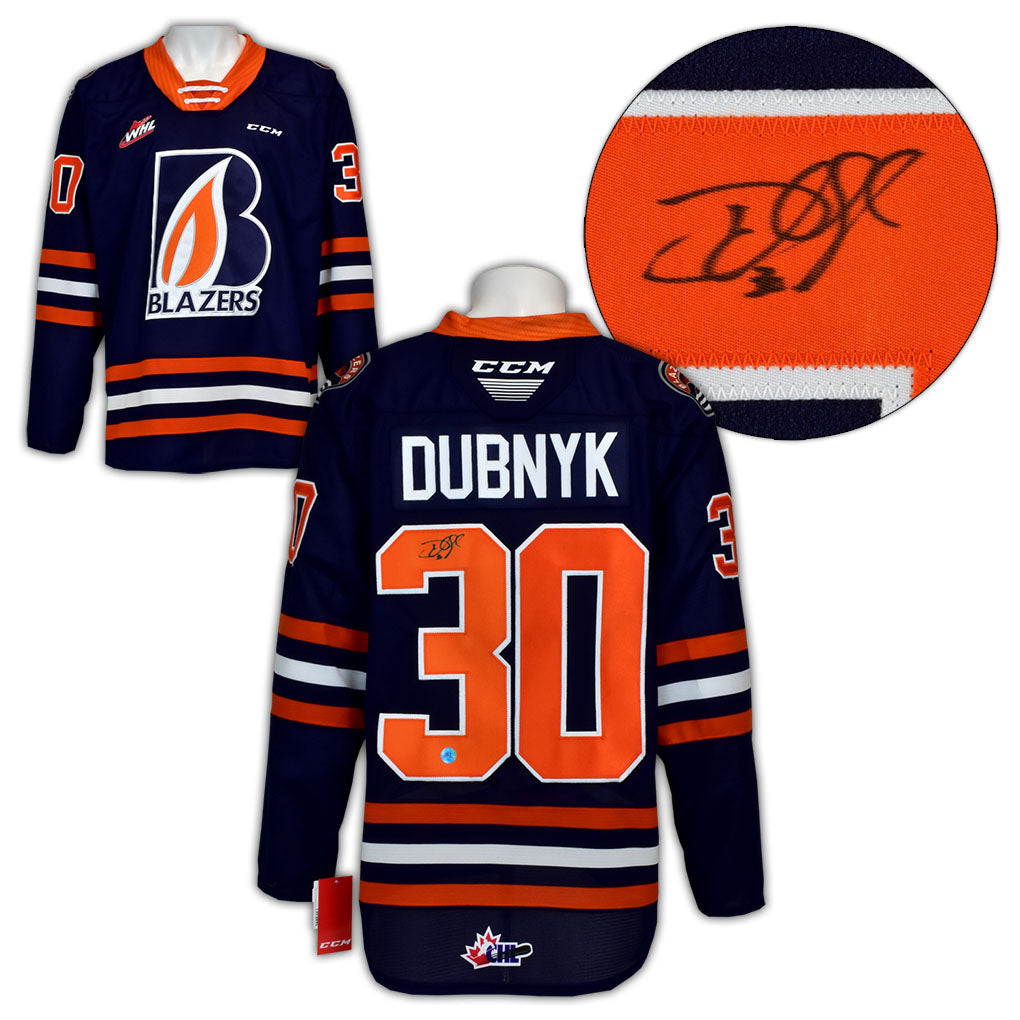 Devan Dubnyk Kamloops Blazers Autographed CHL Hockey Jersey