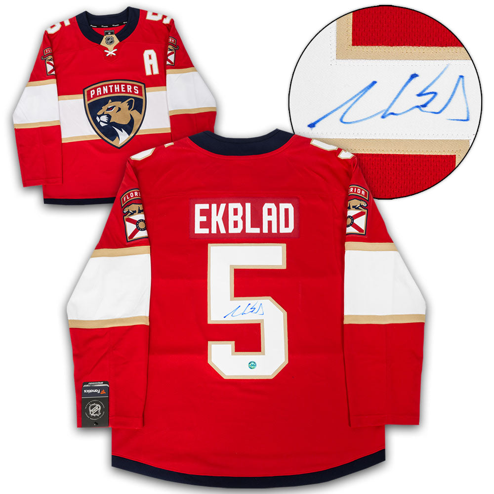 Florida Panthers 2017-18 Red Aaron Ekblad 100 Yr Patch Photomatched!!  (SOLD) 