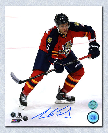 Aaron Ekblad Florida Panthers Autographed Rookie Action 8x10 Photo