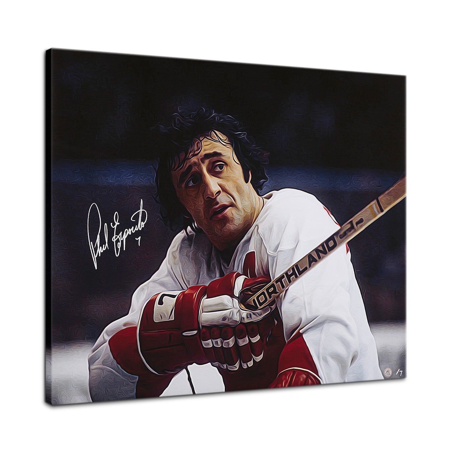Phil Esposito Signed Team Canada 1972 Hockey Portrait 26x32 Art Canvas /7