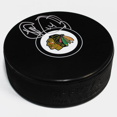 Theo Fleury Chicago Blackhawks Autographed Hockey Puck