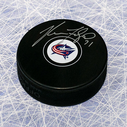 Nick Foligno Columbus Blue Jackets Autographed Hockey Puck