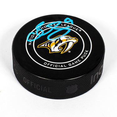 Filip Forsberg Nashville Predators Autographed Official Game Puck