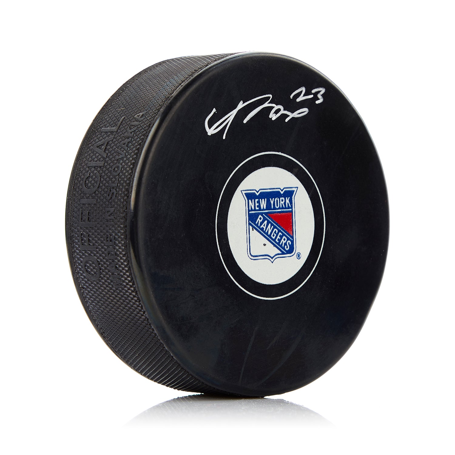 Adam Fox New York Rangers Autographed Hockey Puck