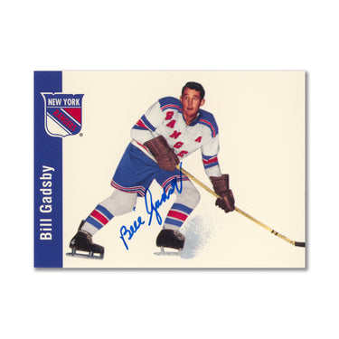 Autographed 1994 Parkhurst Missing Link #89 Bill Gadsby Hockey Card