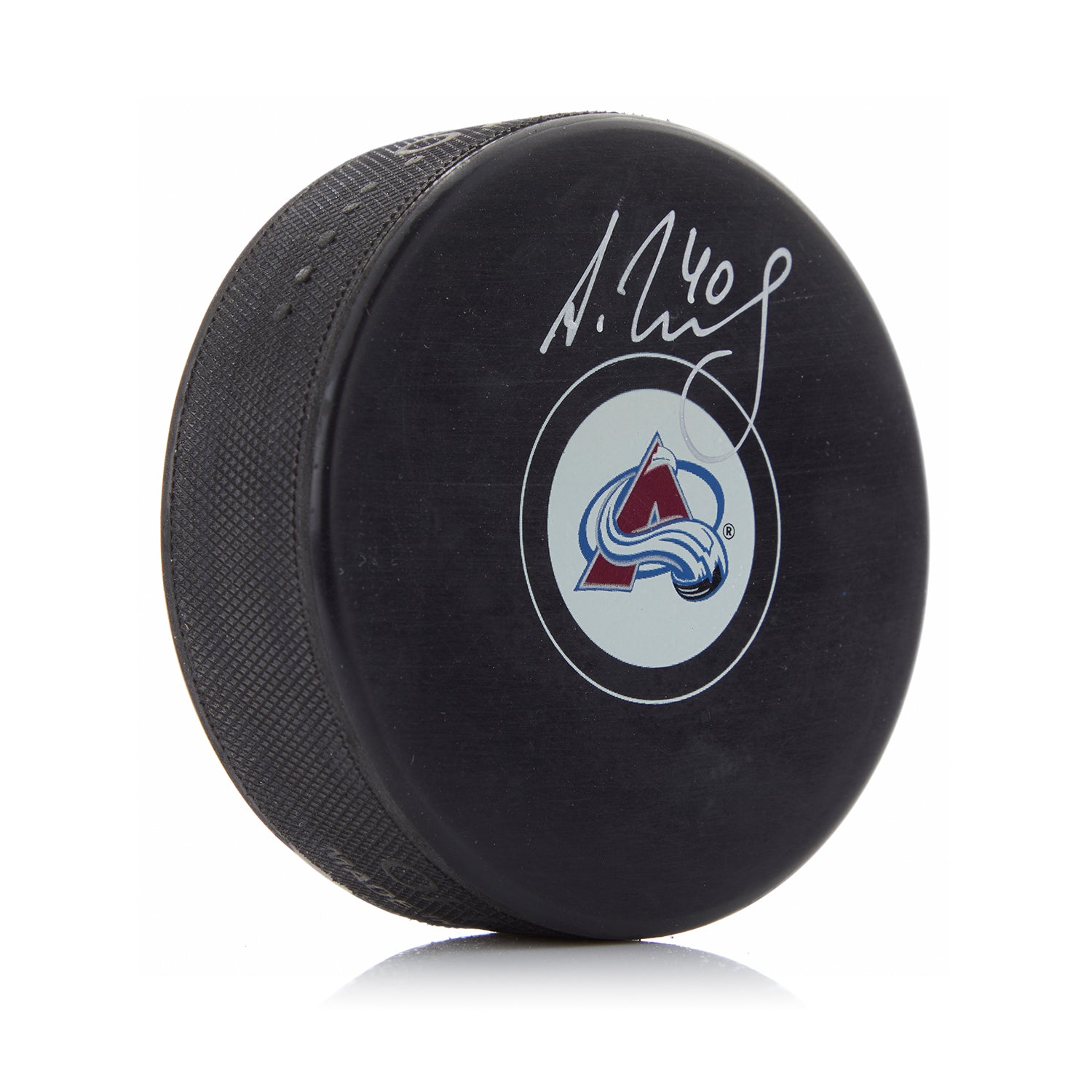 Alexandar Georgiev Signed Colorado Avalanche Hockey Puck