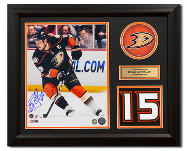 Ryan Getzlaf Anaheim Ducks Signed 20x24 Number Frame