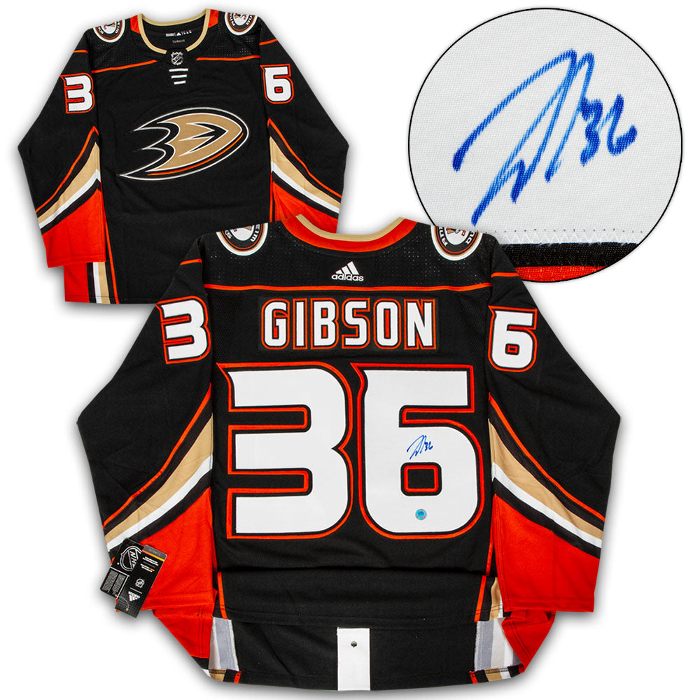 John Gibson Anaheim Ducks Autographed Adidas Jersey