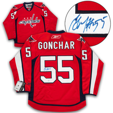 Sergei Gonchar Washington Capitals Signed Reebok Jersey