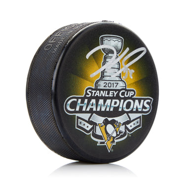 Jake Guentzel Signed Pittsburgh Penguins 2017 Stanley Cup Puck