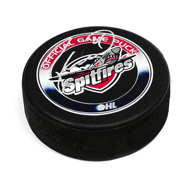 Taylor Hall Windsor Spitfires Autographed Hockey Puck