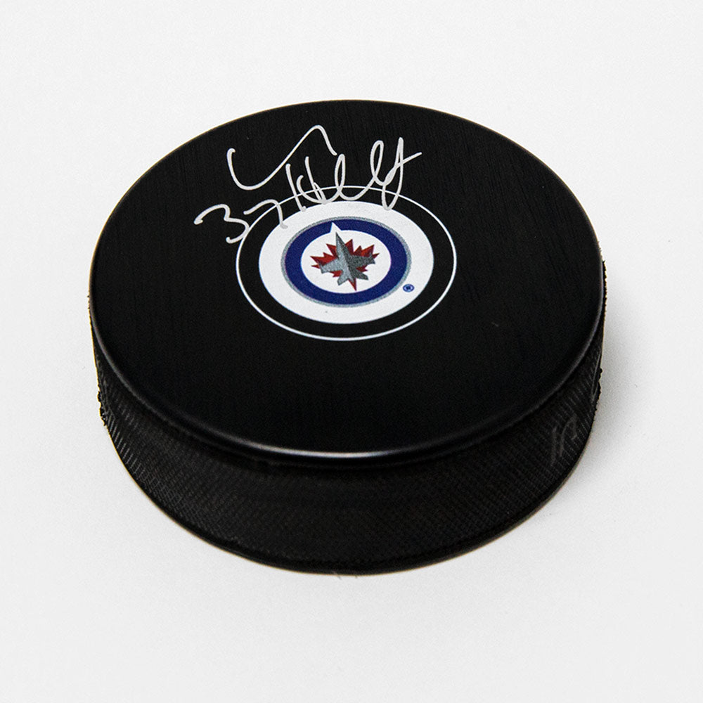 Connor Hellebuyck Winnipeg Jets Autographed Hockey Puck