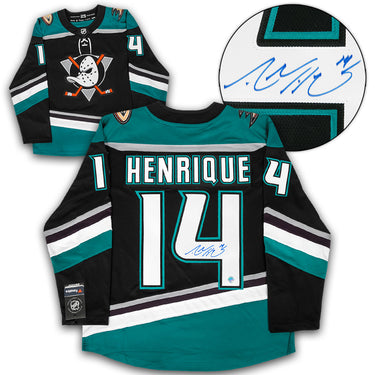 Adam Henrique Anaheim Mighty Ducks Signed Retro Fanatics Jersey