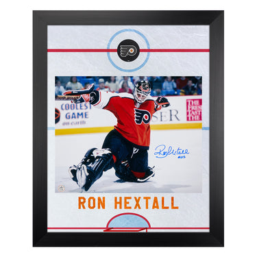 Ron Hextall Autographed Philadelphia Flyers Graphic Rink 26x32 Frame