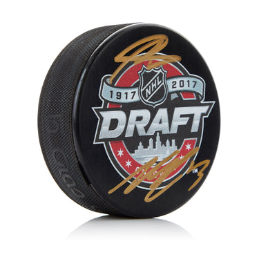 Nico Hischier & Nolan Patrick Dual Signed 2017 NHL Draft Puck