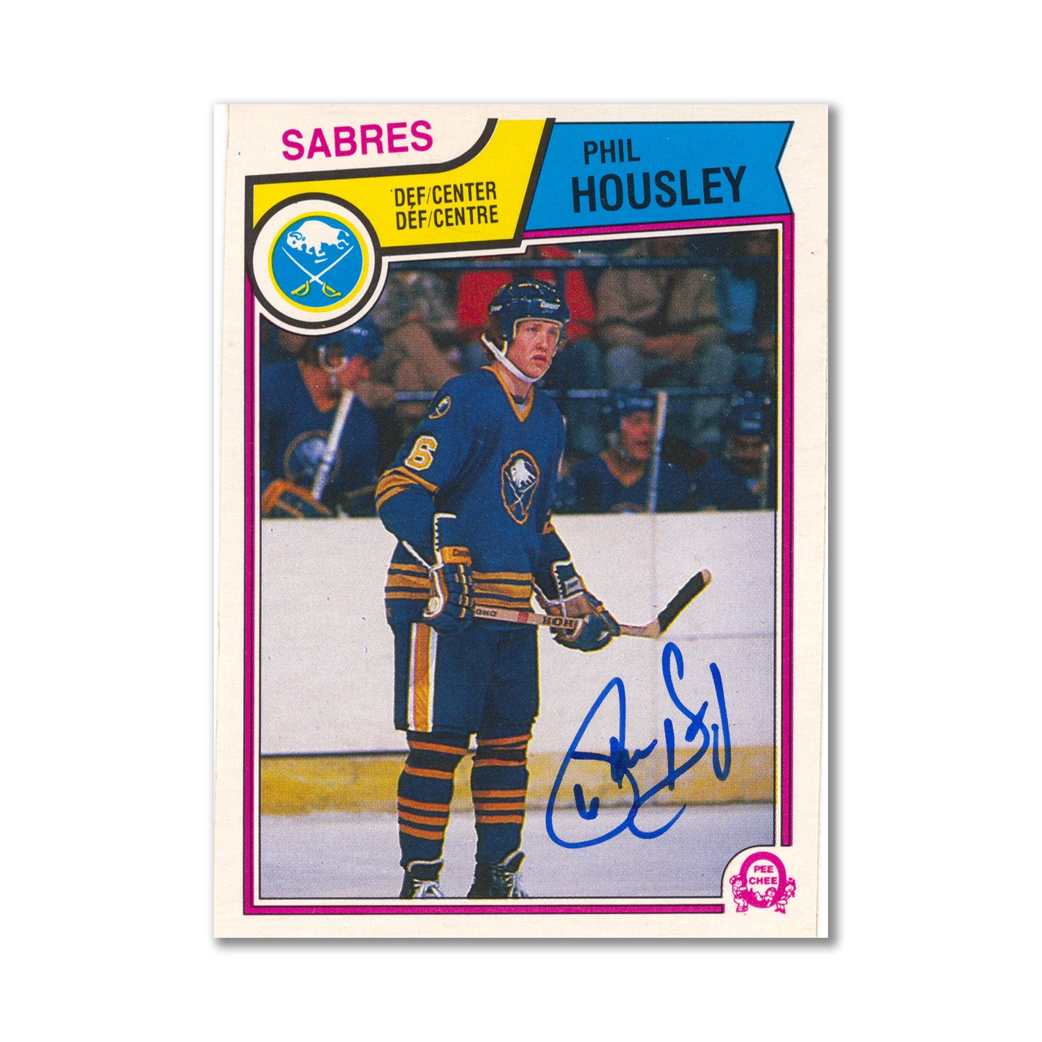 Autographed 1983-84 O-Pee-Chee #65 Phil Housley Rookie Card