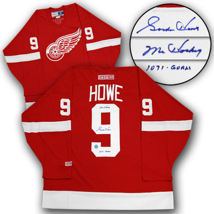 Gordie Howe Detroit Red Wings Autographed Vintage CCM Jersey