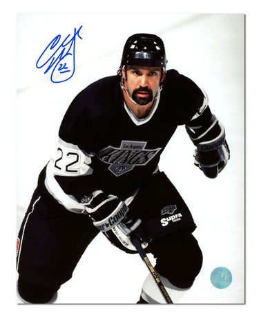 Charlie Huddy Los Angeles Kings Signed Close-Up Hockey 8x10 Photo