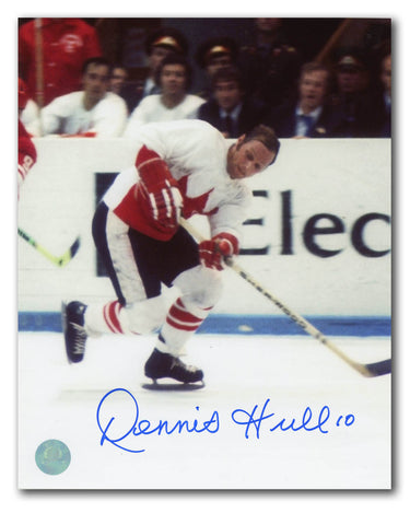 Dennis Hull Team Canada Autographed 1972 Summit Series 8x10 Photo