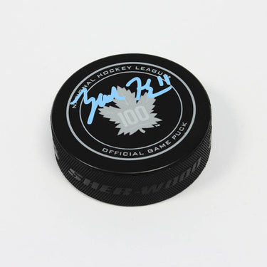 Zach Hyman Toronto Maple Leafs Autographed Centennial Official Game Puck