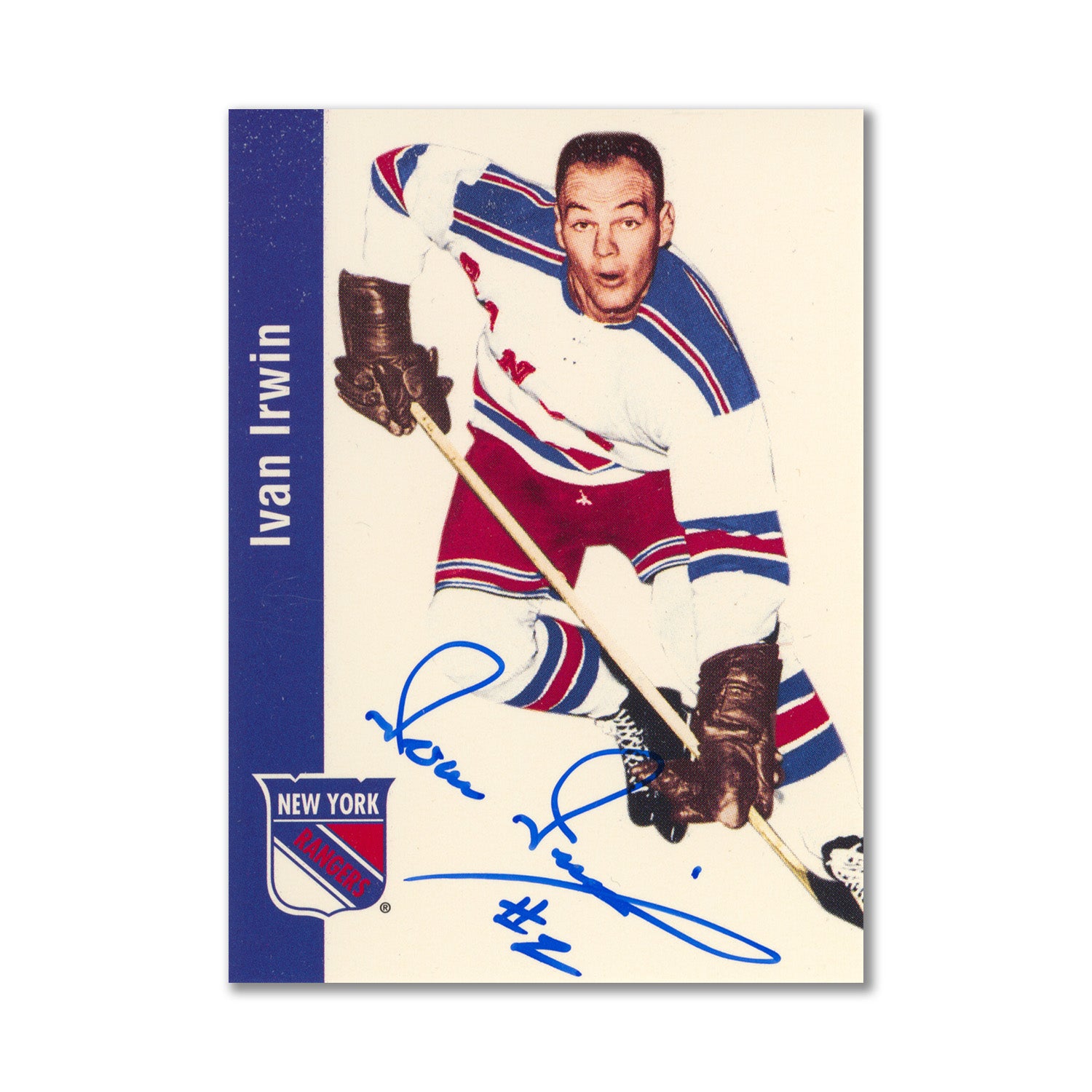 Autographed 1994 Parkhurst Missing Link #107 Ivan Irwin Hockey Card