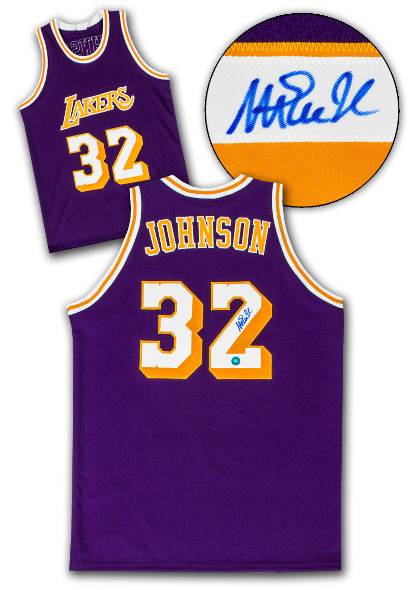 Magic Johnson Los Angeles Lakers Signed Basketball Jersey