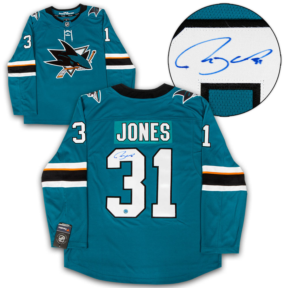 Martin Jones San Jose Sharks Autographed Fanatics Jersey
