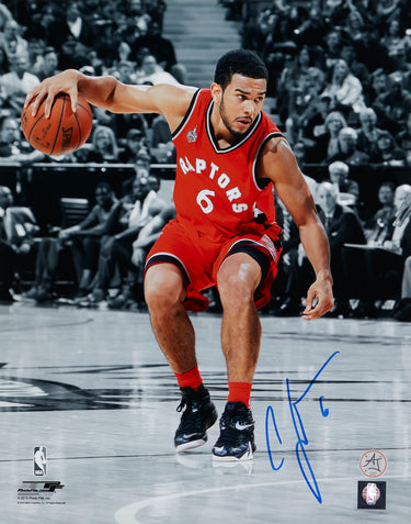 Cory Joseph Signed Raptors Colour Isolation 11x14 Photo