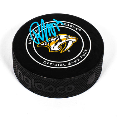 Roman Josi Nashville Predators Autographed Official Game Puck