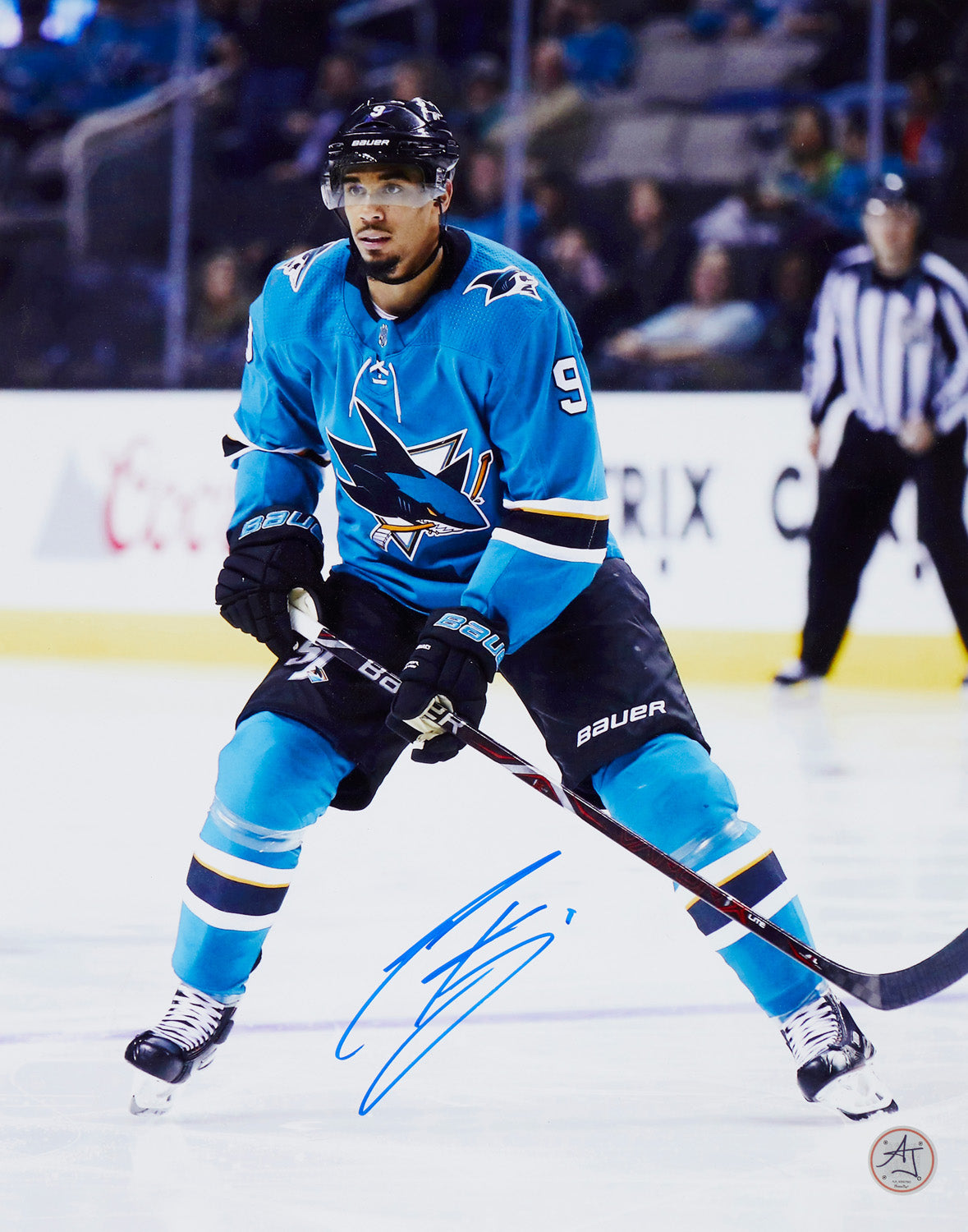 Evander Kane Signed San Jose Sharks Hockey 11x14 Photo