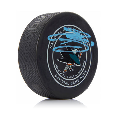 Evander Kane Autographed San Jose Sharks Official Game Puck