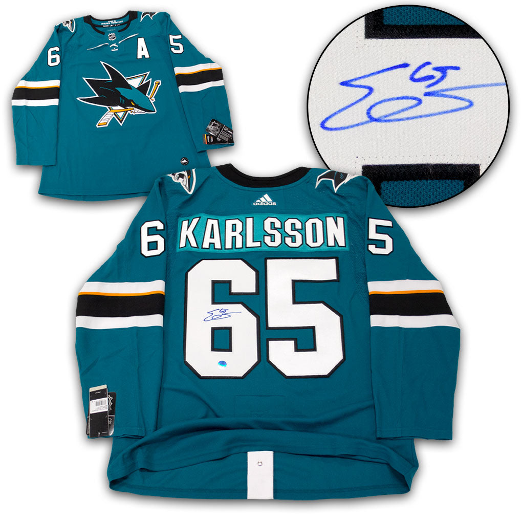 Erik Karlsson San Jose Sharks Autographed Adidas Jersey