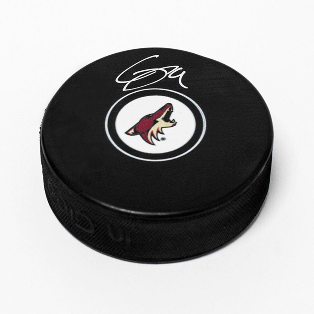 Clayton Keller Arizonia Coyotes Autographed Hockey Puck