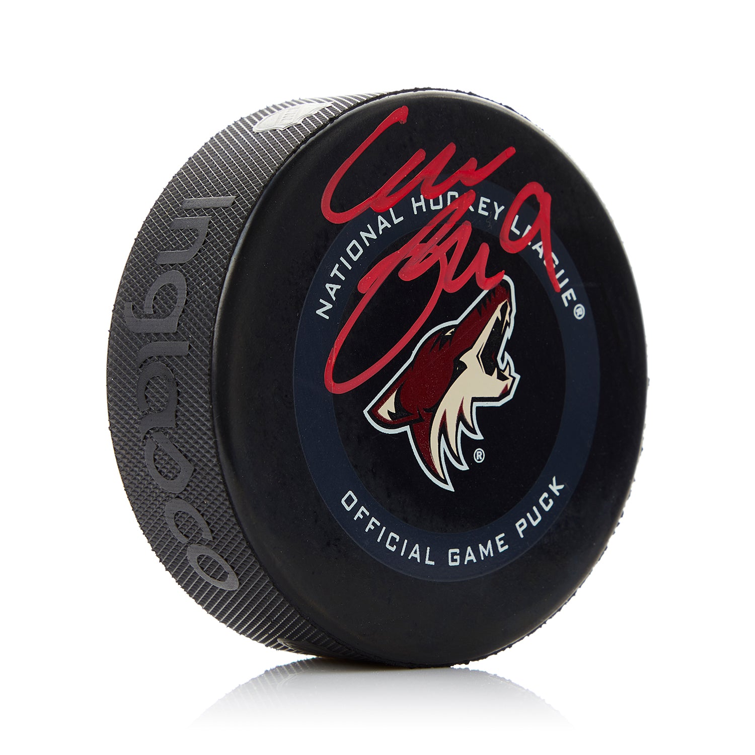 Clayton Keller Autographed Arizona Coyotes Official Game Puck