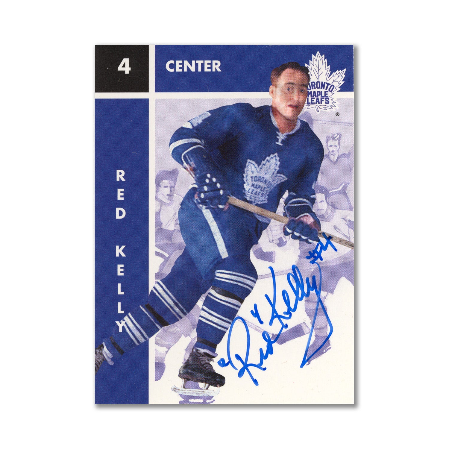 Autographed 1995 Parkhurst Missing Link #109 Red Kelly Hockey Card