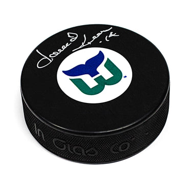 Dave Keon Hartford Whalers Autographed Retro Hockey Puck