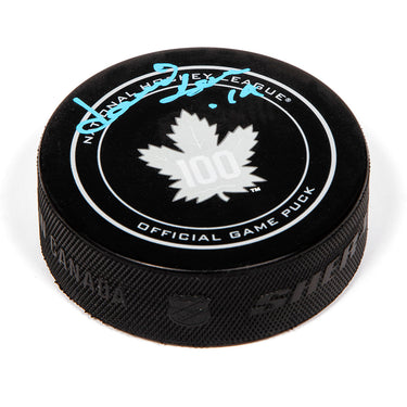 Dave Keon Toronto Maple Leafs Autographed Centennial Official Game Puck