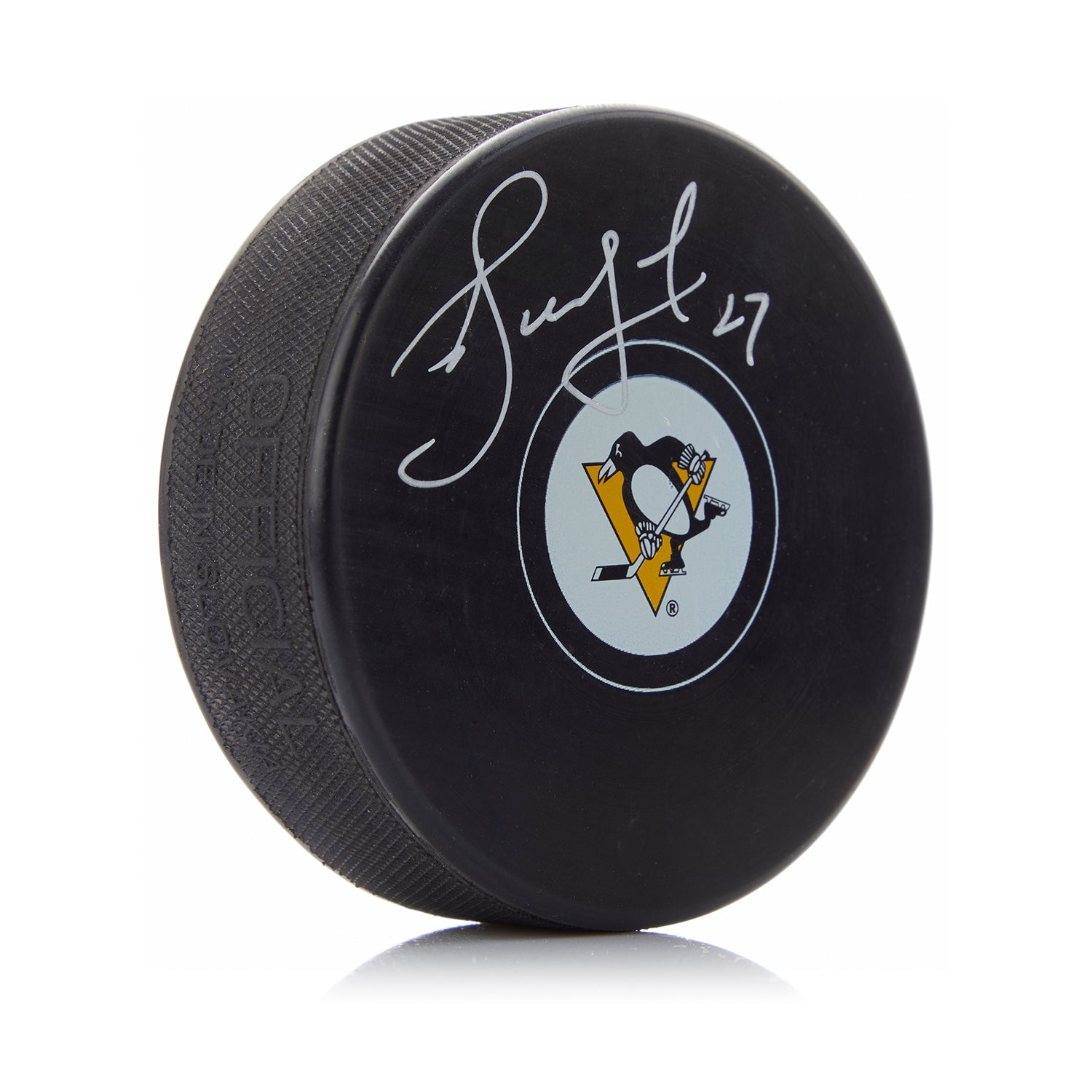 Alexei Kovalev Autographed Pittsburgh Penguins Hockey Puck