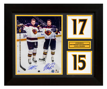 Kovalchuk & Heatley Dual Signed Atlanta Thrashers 20x24 Number Frame