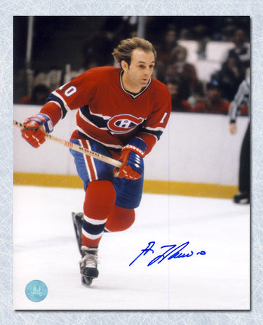 Guy LaFleur Montreal Canadiens Autographed Flowing Hair 8x10 Photo