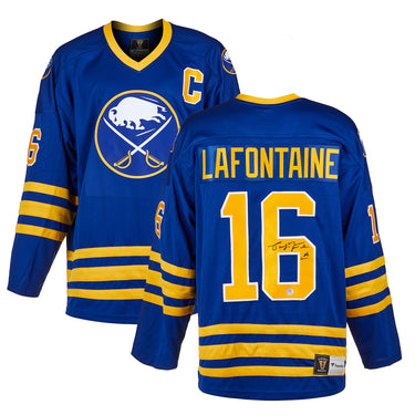 Pat LaFontaine Signed Buffalo Sabres Retro Fanatics Jersey