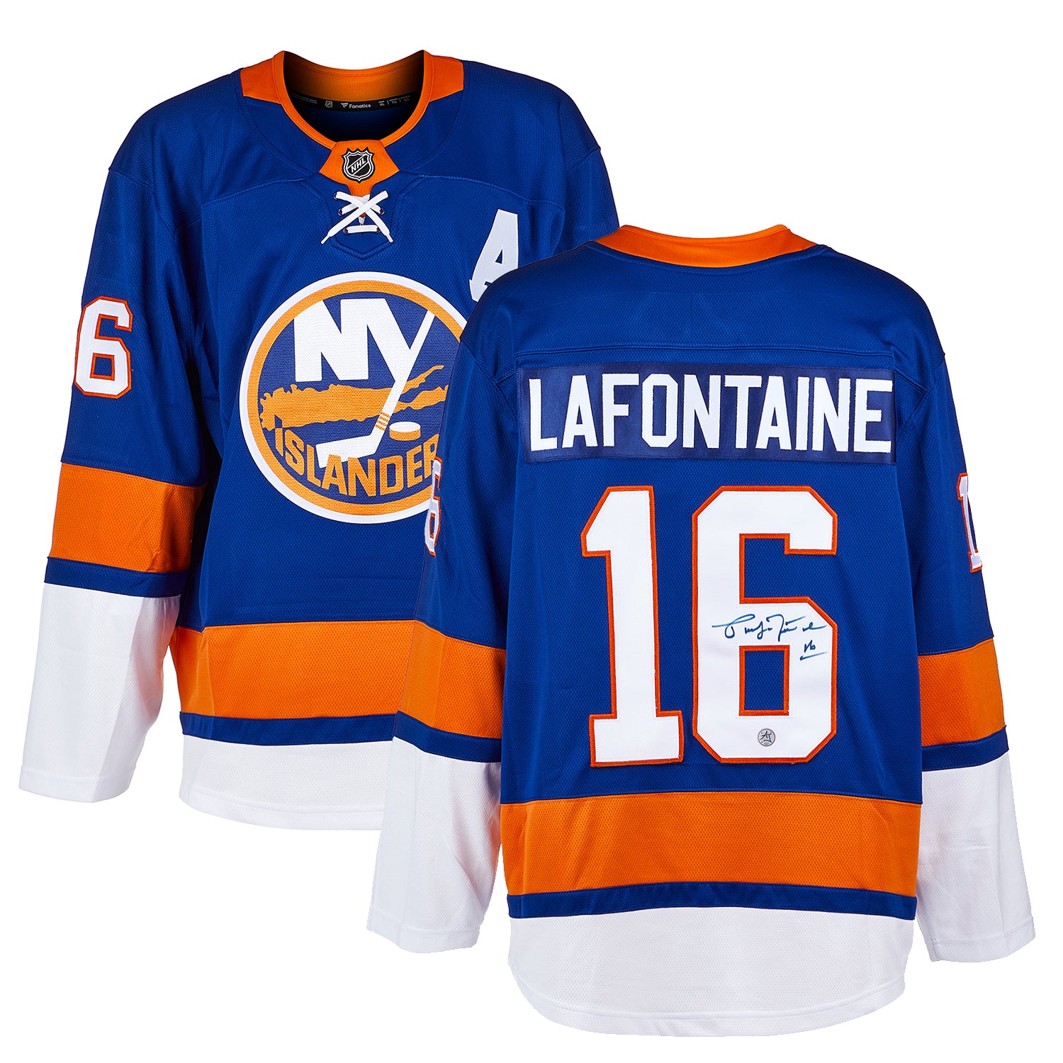 Pat LaFontaine Autographed New York Islanders Fanatics Jersey