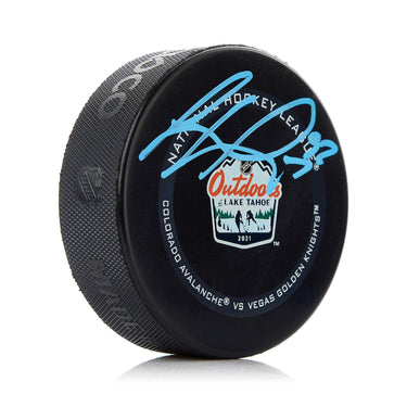 Gabriel Landeskog Lake Tahoe Outdoor Signed Official Game Puck