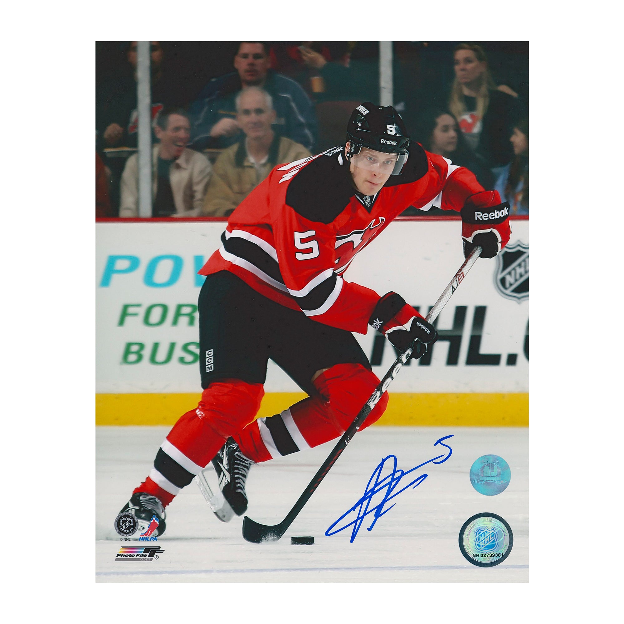 Adam Larsson New Jersey Devils Autographed 8x10 Photo