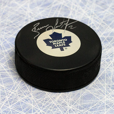 Brian Leetch Toronto Maple Leafs Autographed Hockey Puck