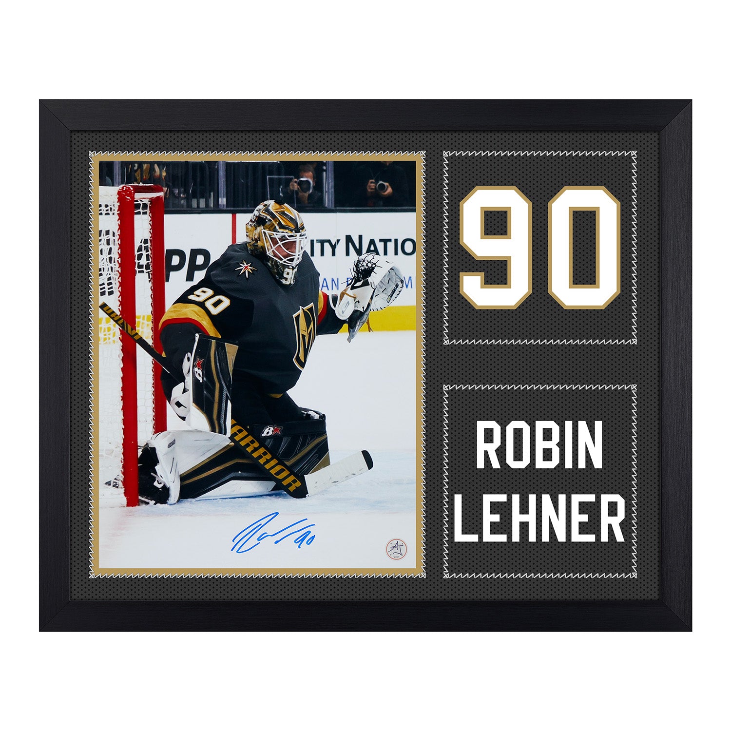 Robin Lehner Autographed Vegas Golden Knights Uniform Graphic 19x23 Frame