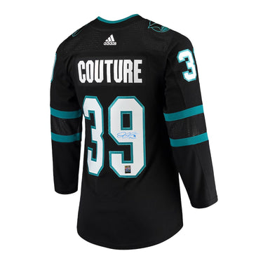 Logan Couture Signed San Jose Sharks Adidas Pro Alternate Jersey