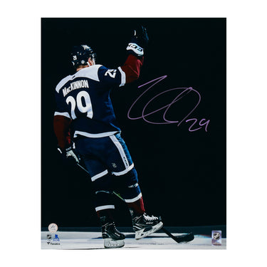 Nathan MacKinnon Colorado Avalanche Autographed Salute 26x32 Photo