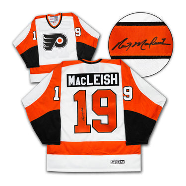 Rick MacLeish Philidelphia Flyers Autographed Vintage CCM Jersey