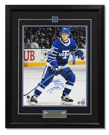 Mitch Marner Signed Toronto Arenas Next Century Game 26x32 Frame #/100